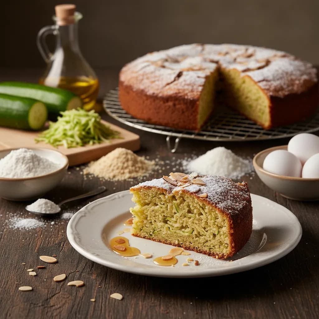 Bolo de Curgete, Amêndoa e Coco