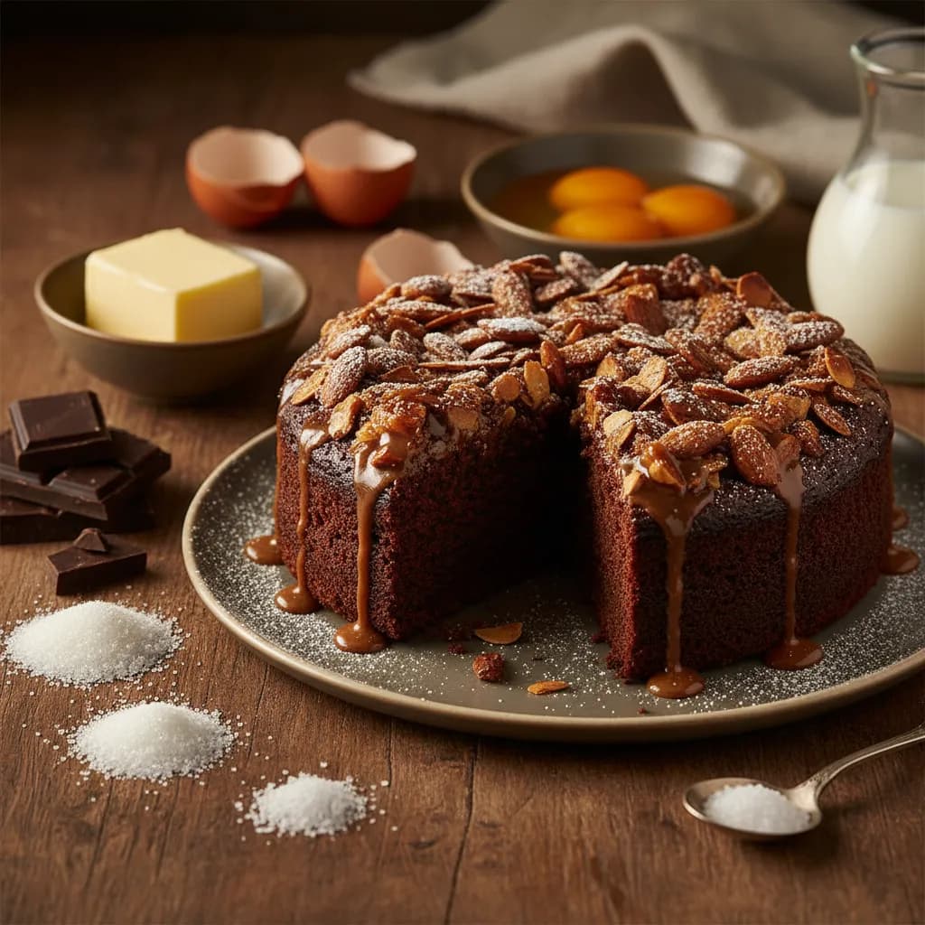 Bolo de Chocolate com Amêndoas