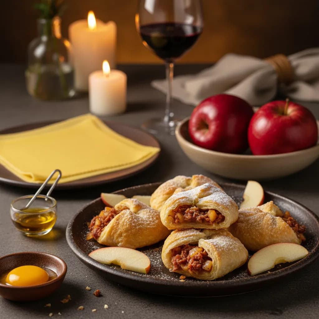 Folhadinhos de Farinheira com Maçã