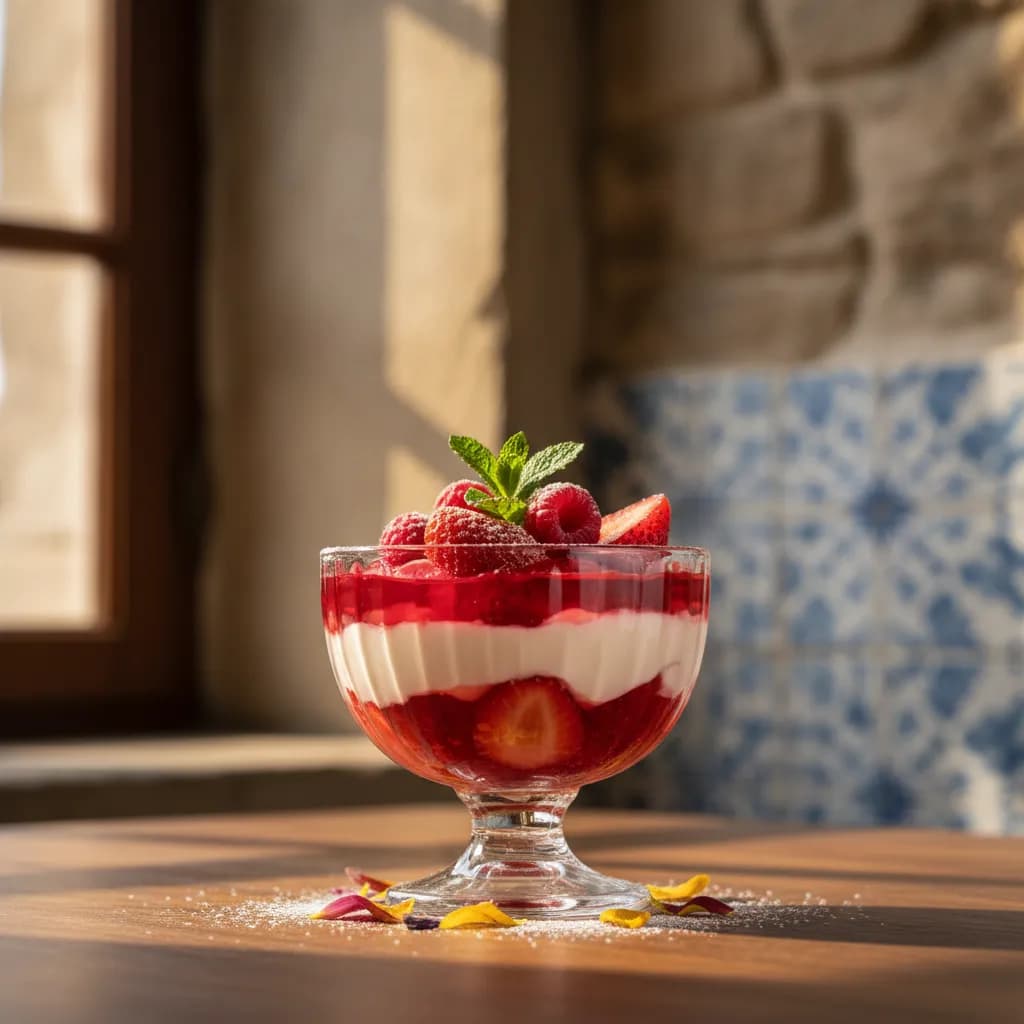 Gelatina com Iogurte Cremoso