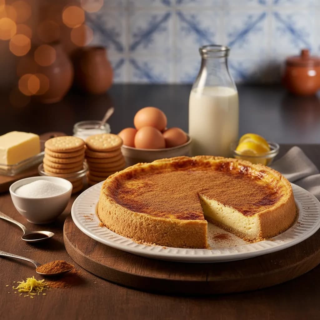 Tarte de Leite e Canela