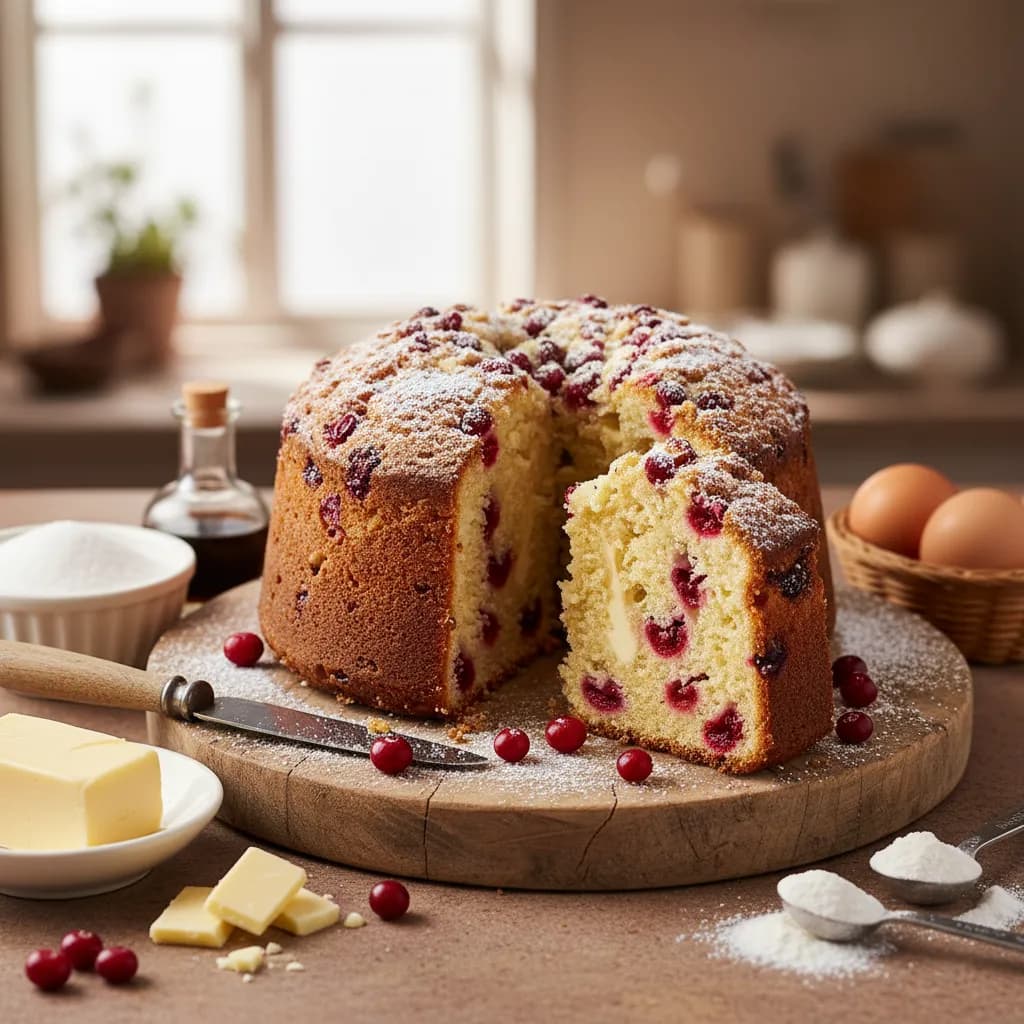 Bolo de Arandos com Chocolate Branco