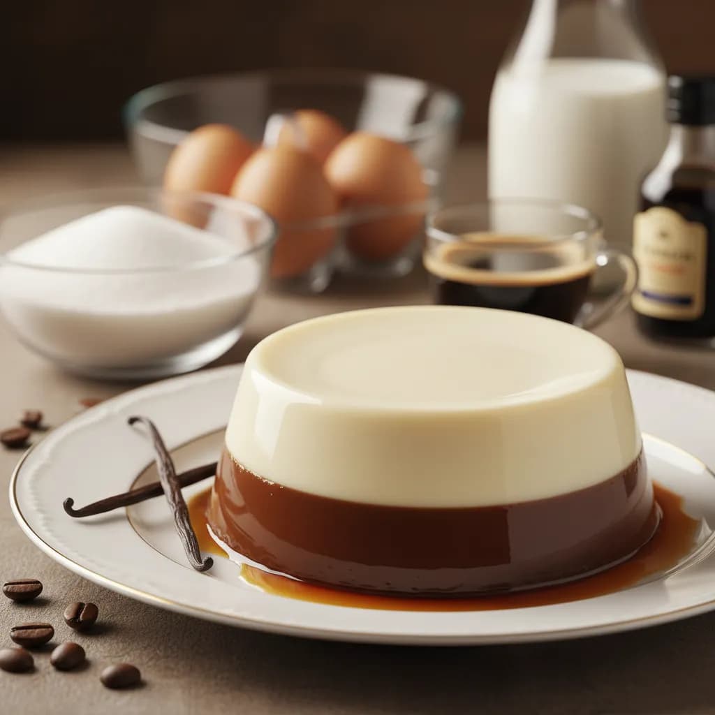 Pudim Branco e Preto