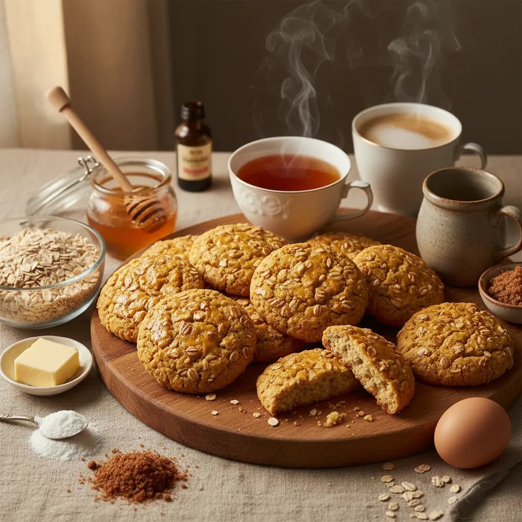 Bolachas de Mel e Aveia
