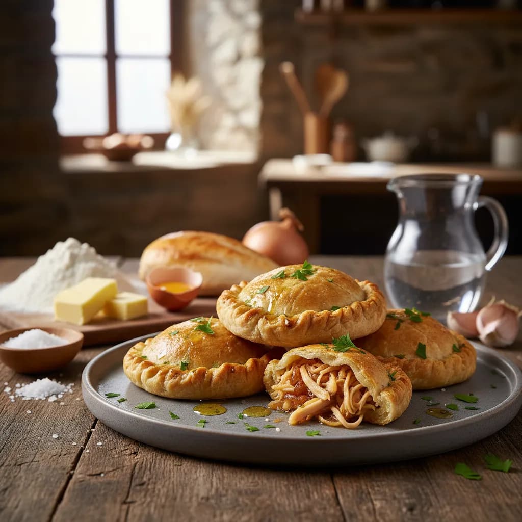 Empadas Rústicas de Galinha