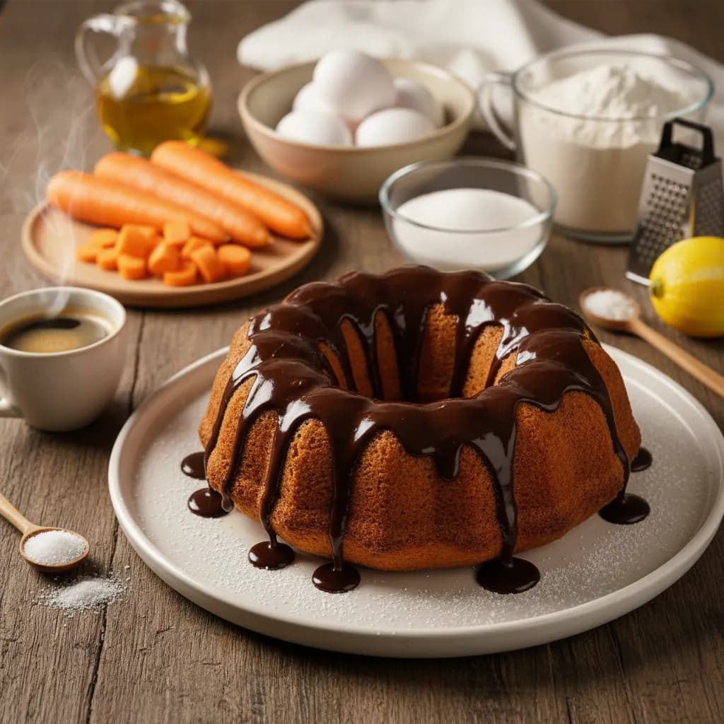 Bolo de Cenoura Fofo e Húmido