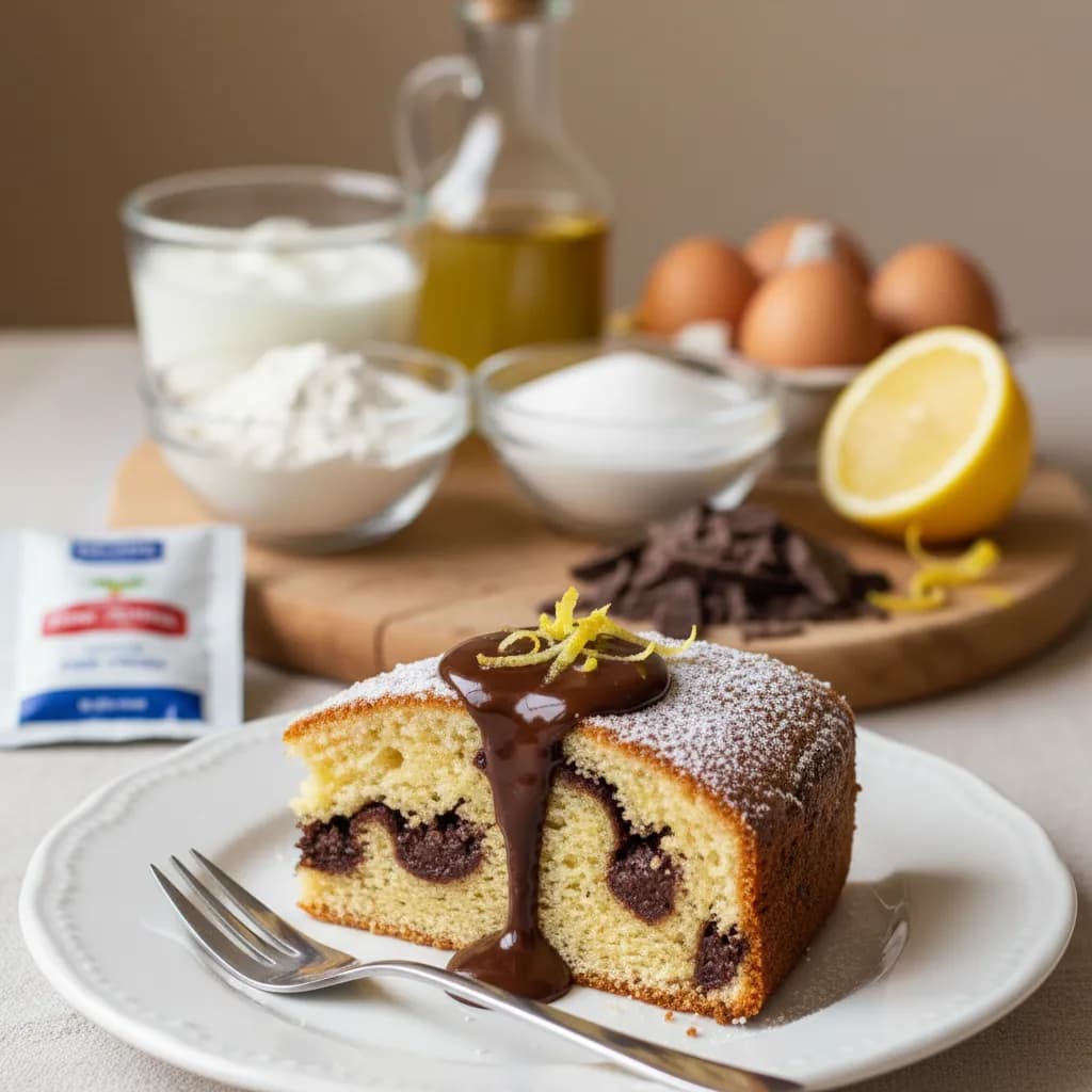 Bolo de Iogurte com Chocolate