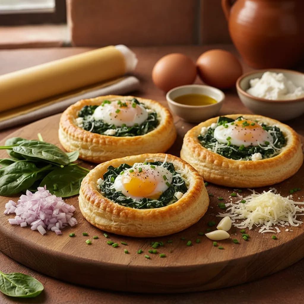 Tarteletes de Espinafres com Ovo