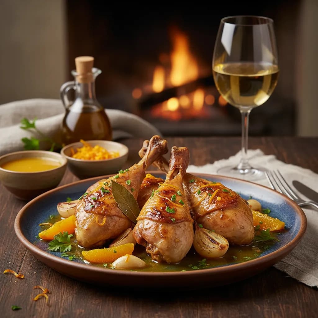 Perninhas de Peru com Laranja