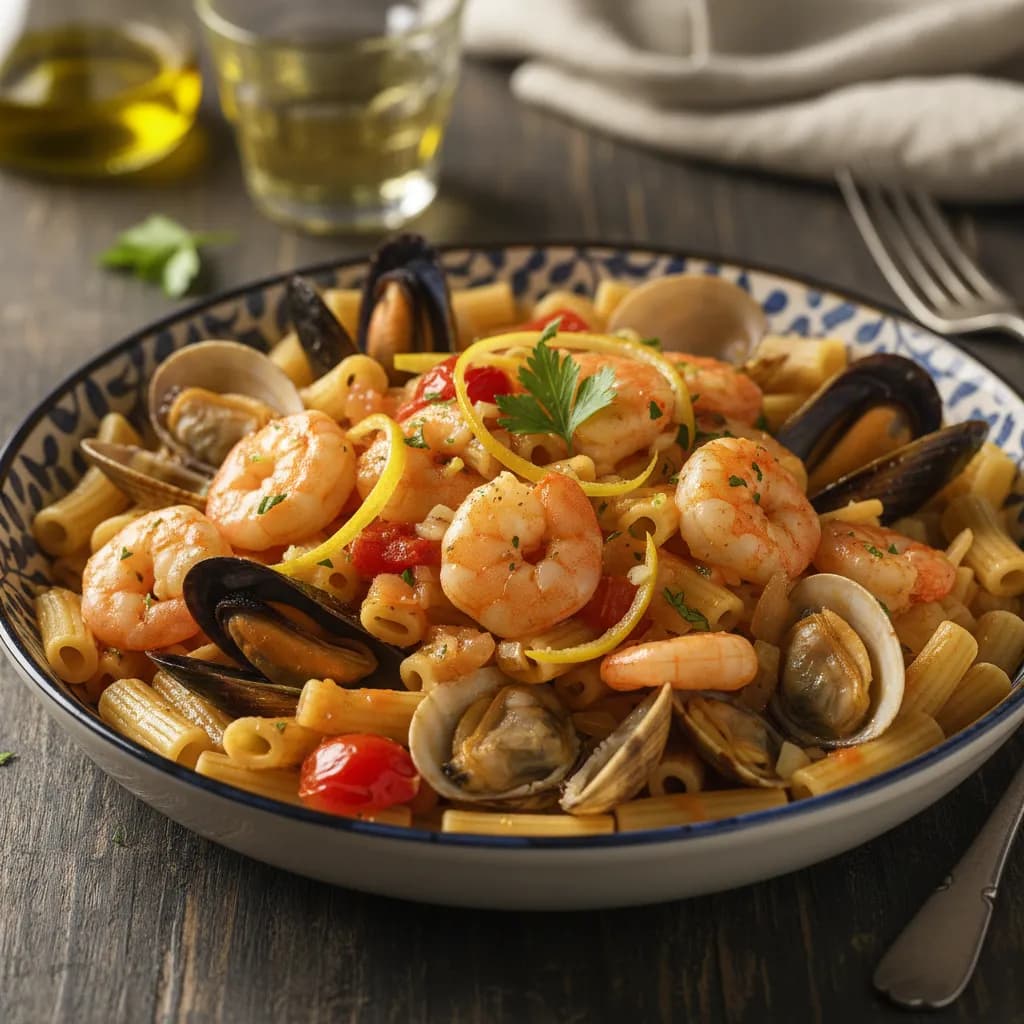 Massada de Marisco Salteado com Limão