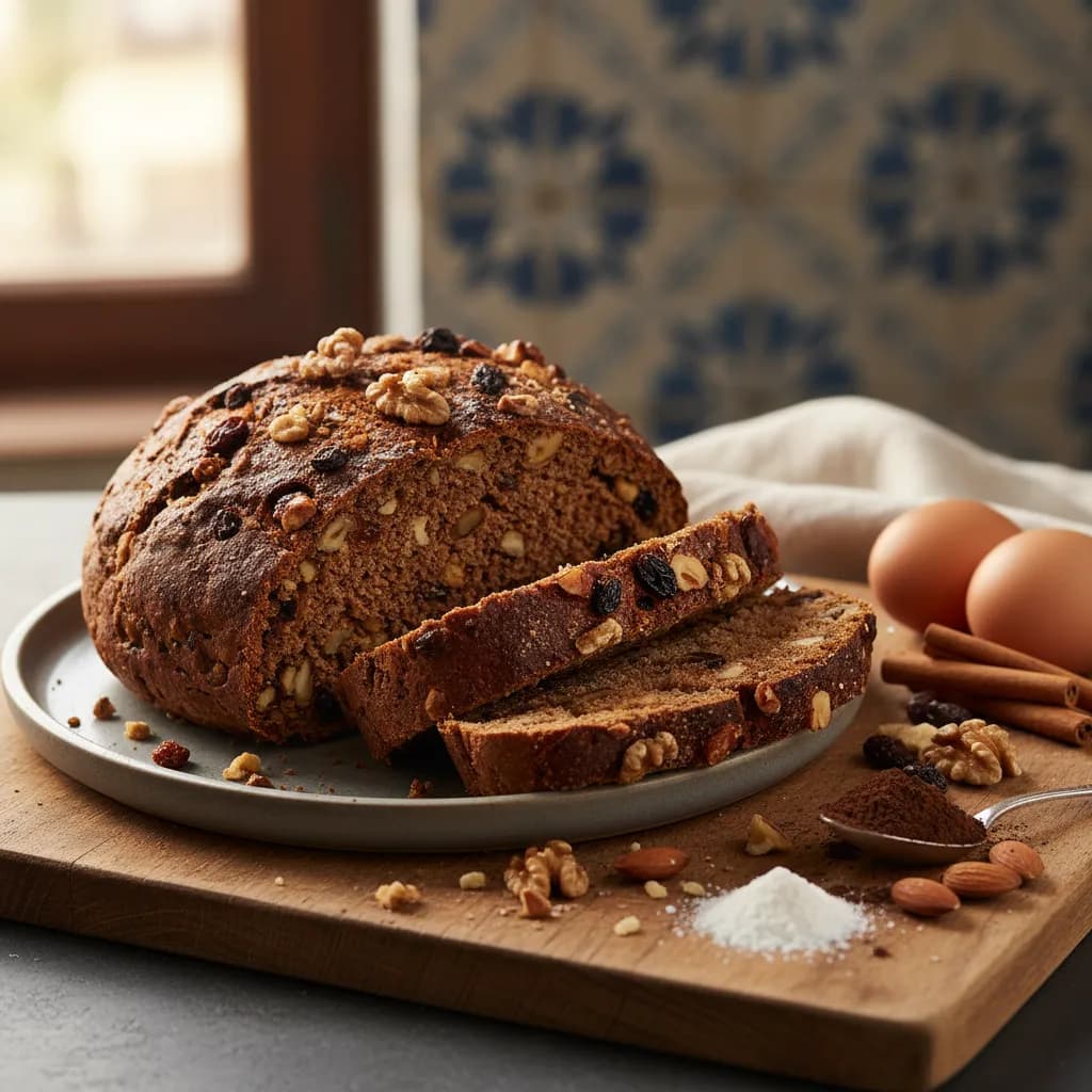 Pão de Alfarroba e Frutos Secos