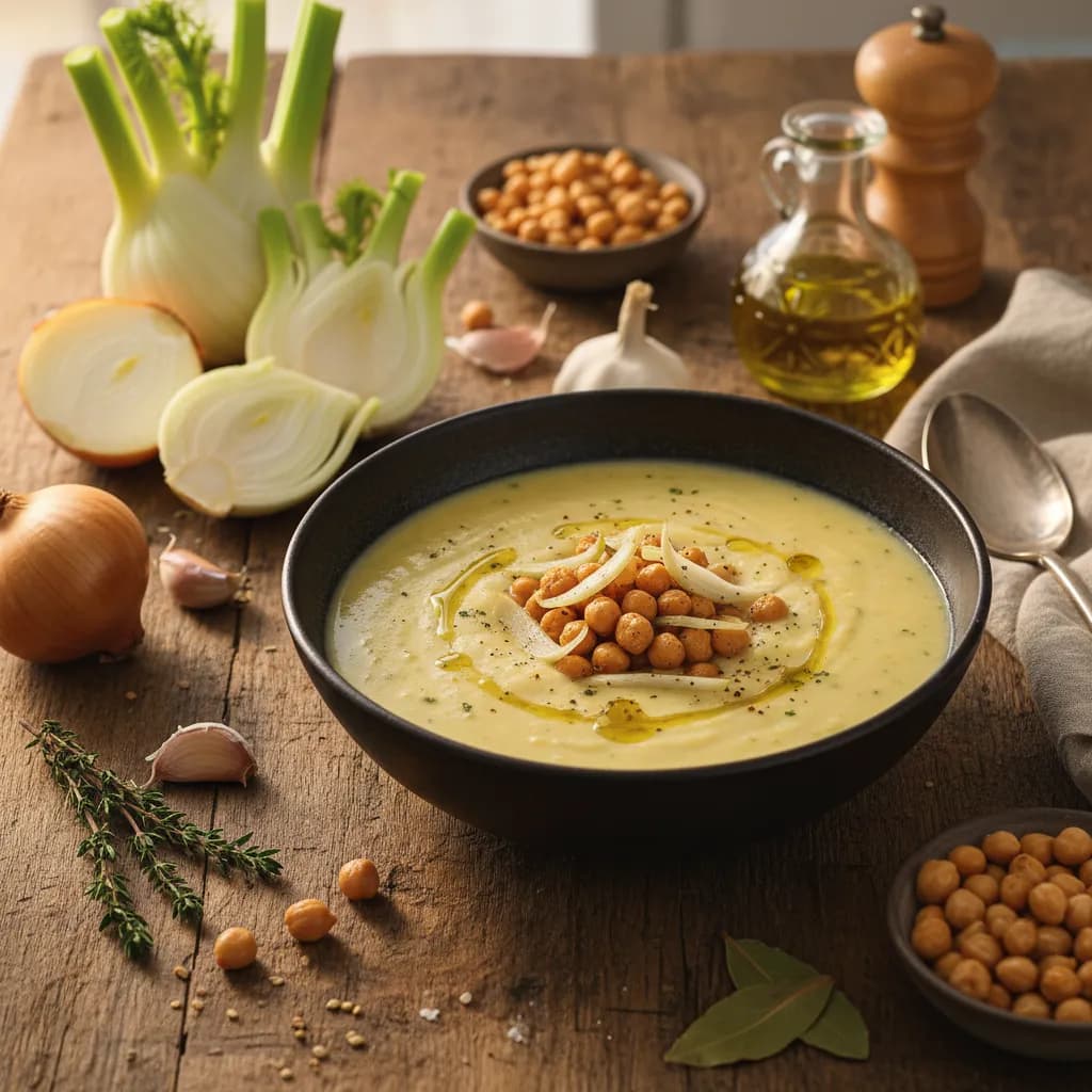 Creme de Funcho e Grão