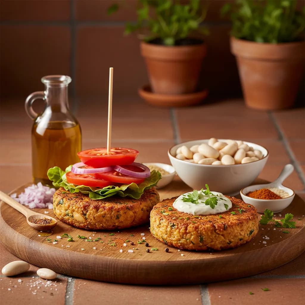 Hambúrgueres de Feijão Manteiga