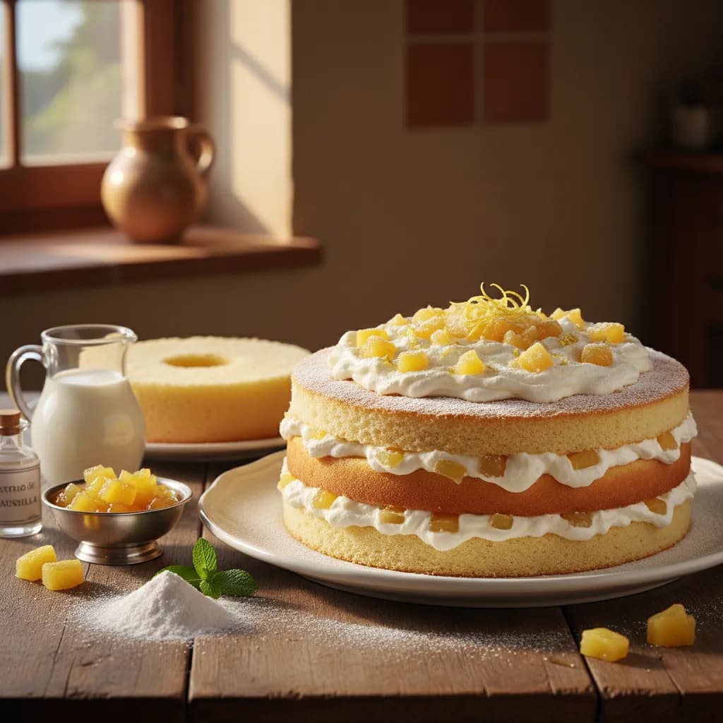 Bolo Gelado de Abacaxi