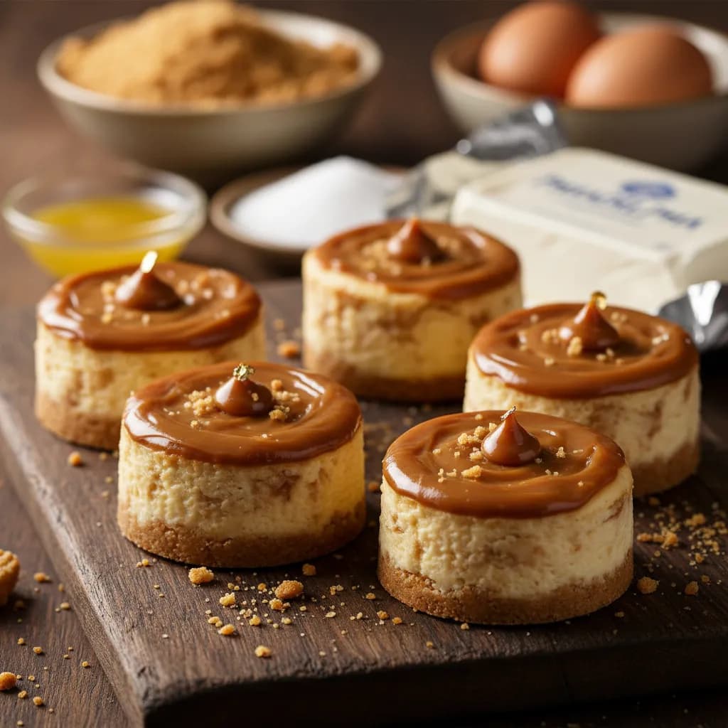 Mini Cheesecakes de Doce de Leite