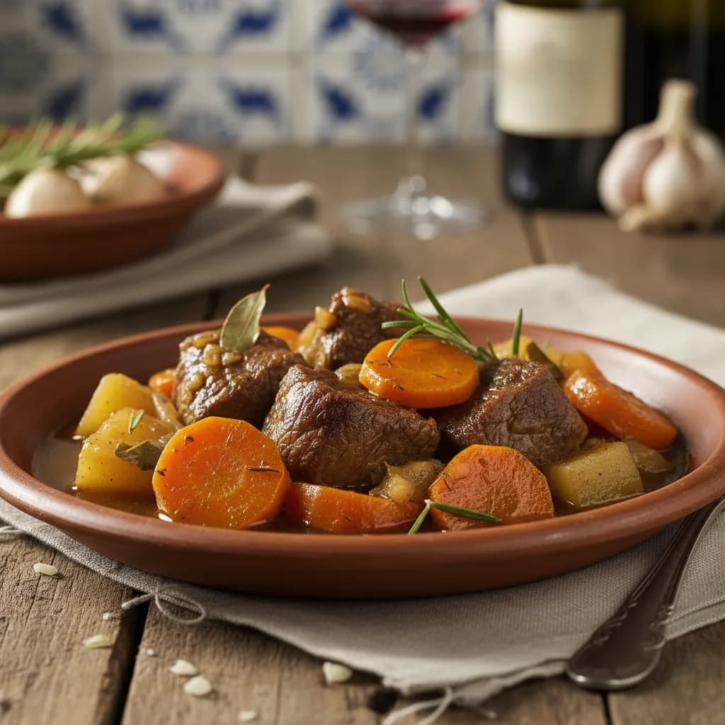 Carne Estufada com Nabos