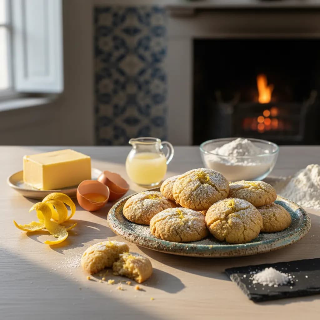 Bolachinhas Deliciosas de Manteiga e Limão