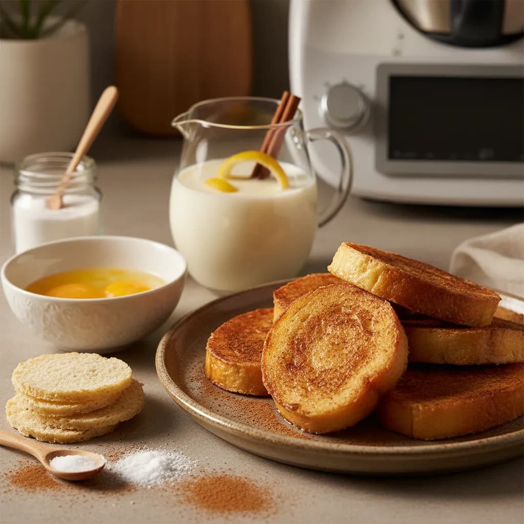 Rabanadas No Forno e Ao Vapor (Versão Light Bimby)