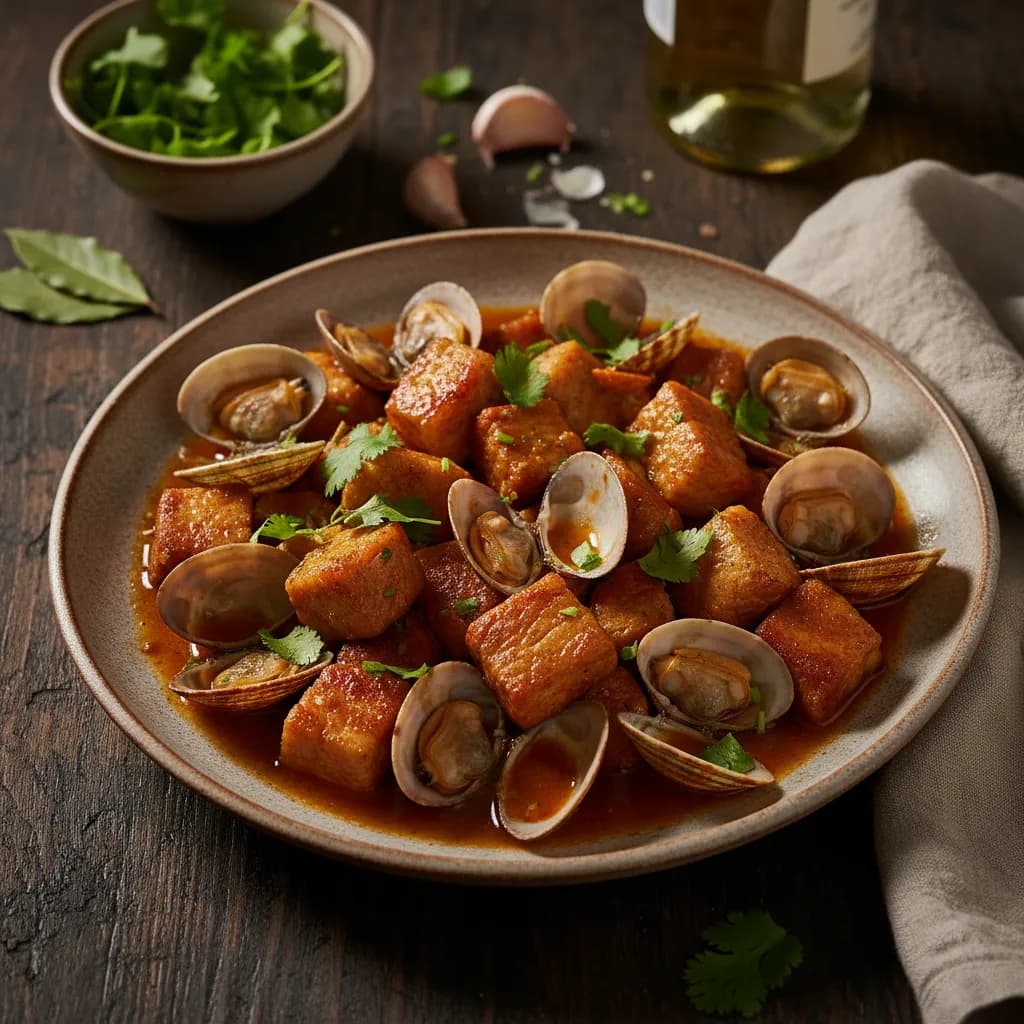 Carne de Porco à Alentejana