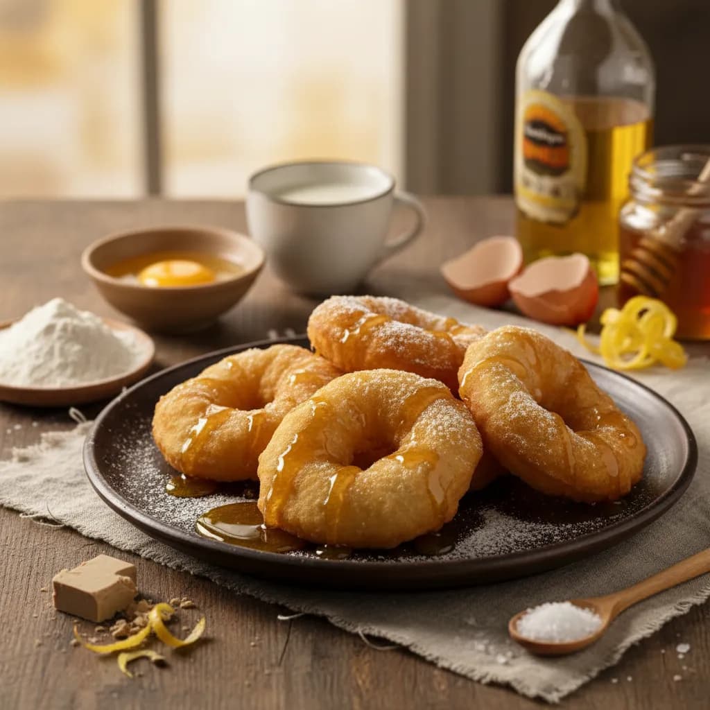 Filhós à Antiga com Mel