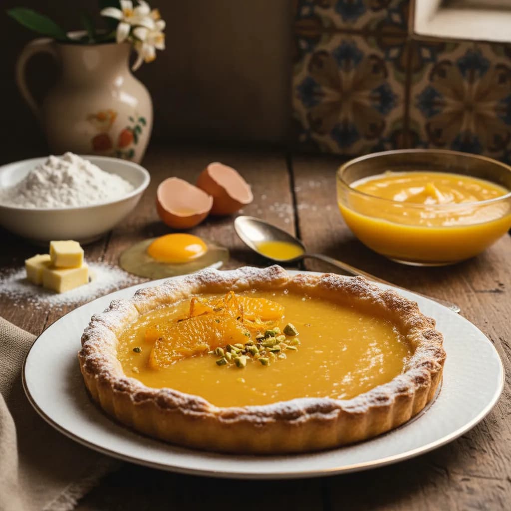 Torta de Laranja e Ovos Moles
