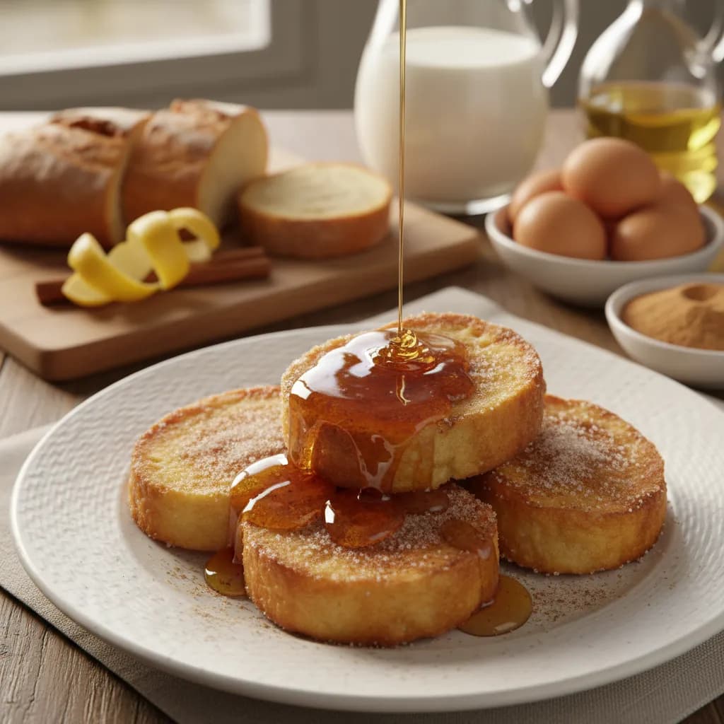 Rabanadas Para O Natal Com Calda De Mel