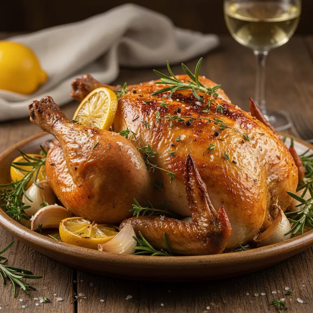 Frango Assado com Limão e Ervas – Simplesmente Irresistível