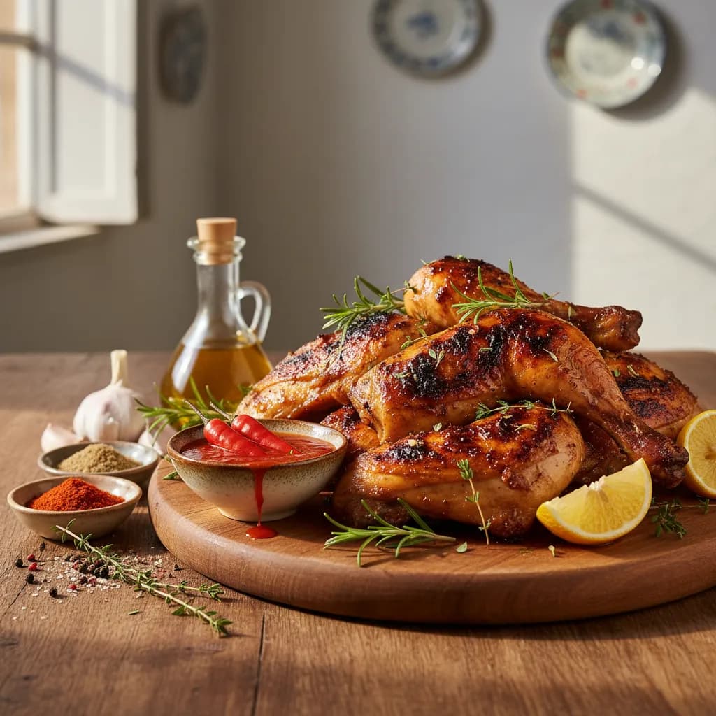 Frango Assado no Churrasco Tradicional