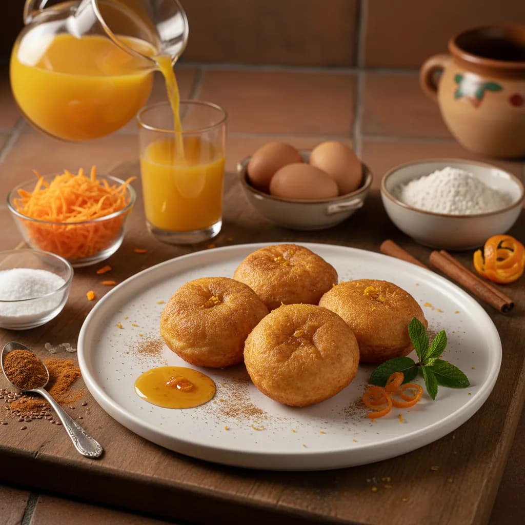 Sonhos de Cenoura e Laranja Saudáveis e Igualmente Saborosos