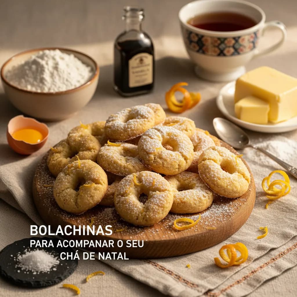 Bolachinhas Para Acompanhar O Seu Chá de Natal