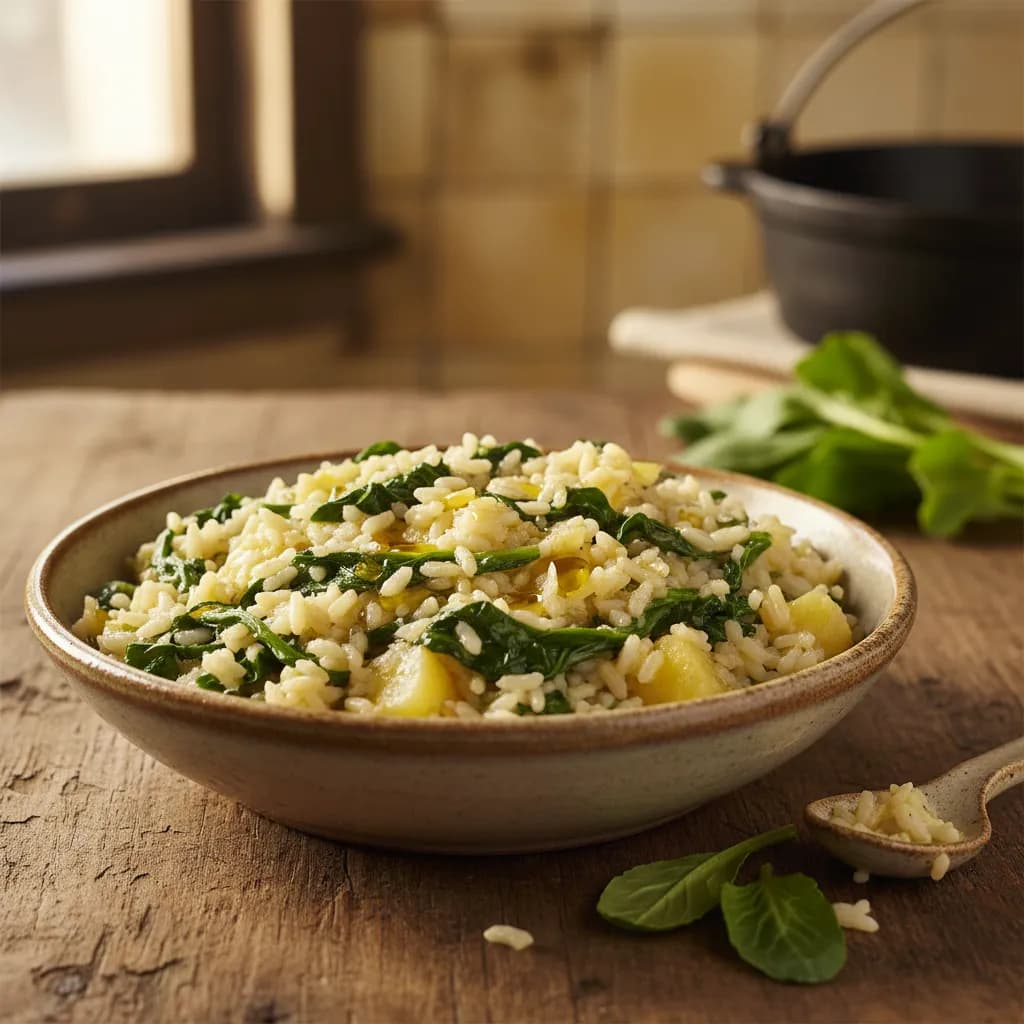 Arroz de Grelos e Batata