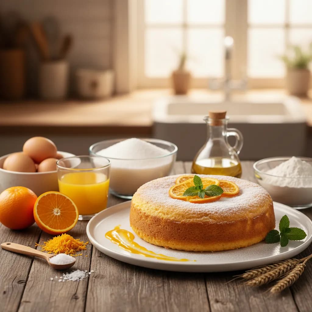 Receita da Torta de Laranja da Minha Mãe