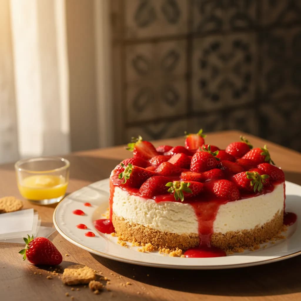 Cheesecake de Morango Divinal