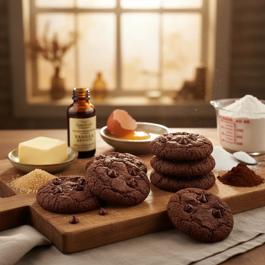 Biscoitos de Chocolate Rápidos