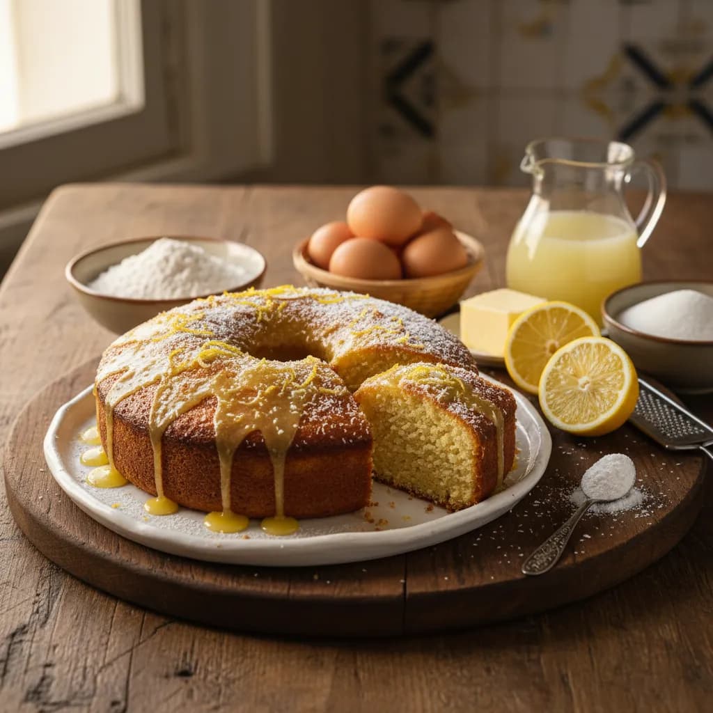 Bolo de Limão e Coco