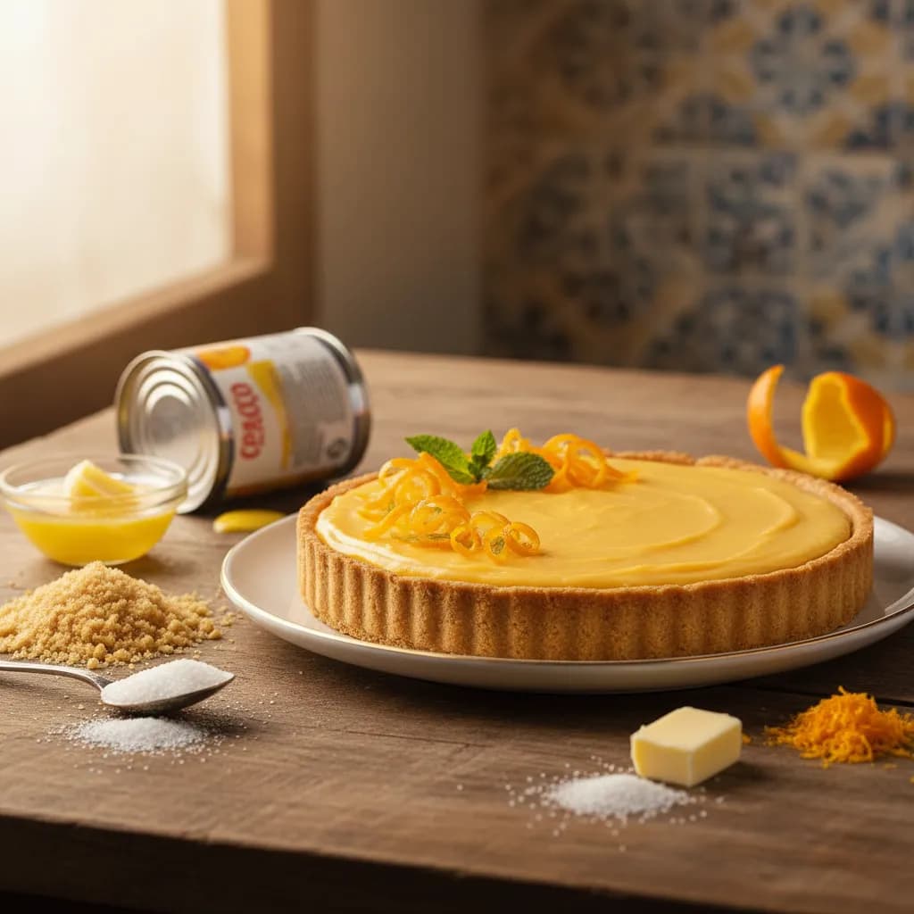 Torta com Recheio de Brigadeiro de Laranja