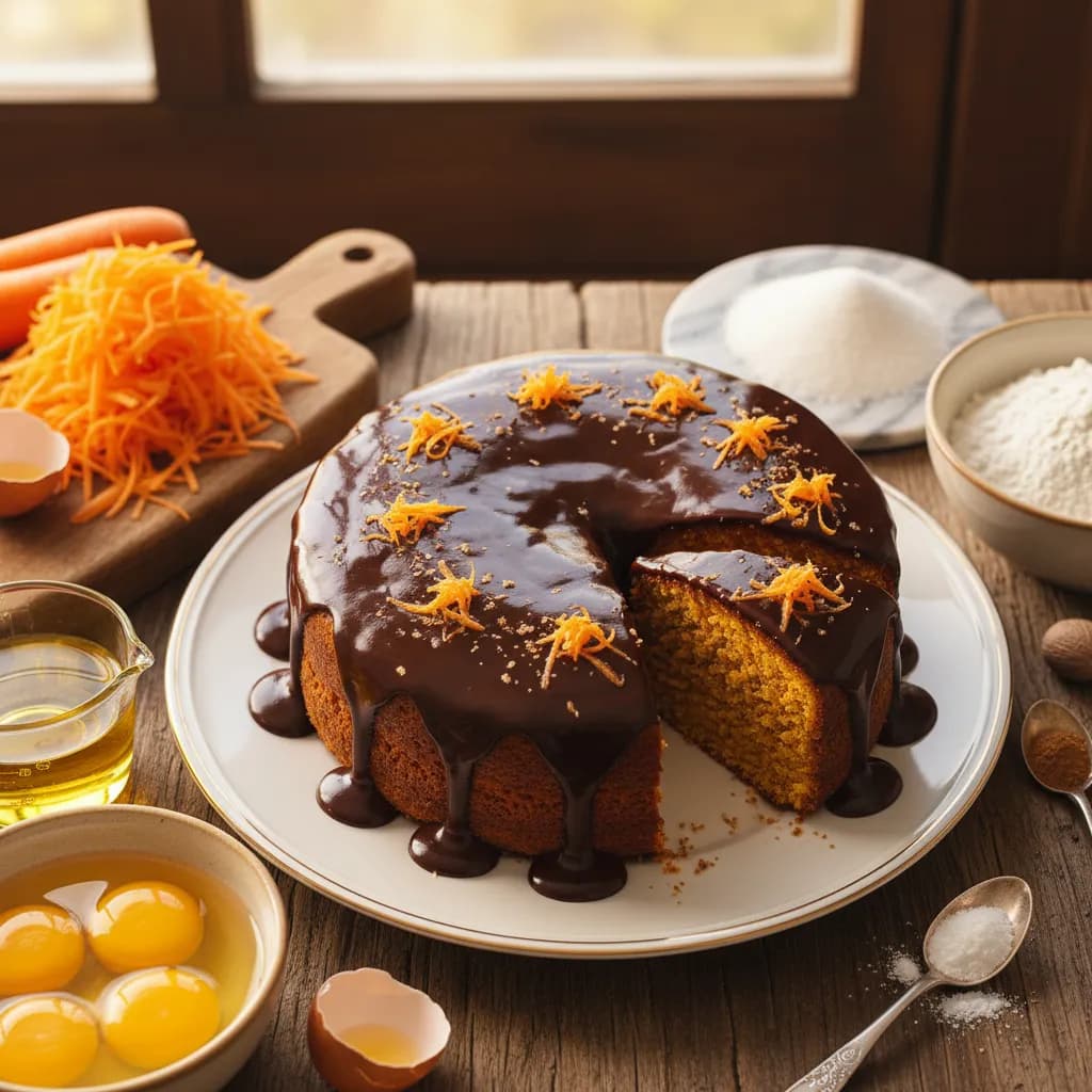 Torta de Cenoura com Cobertura de Chocolate