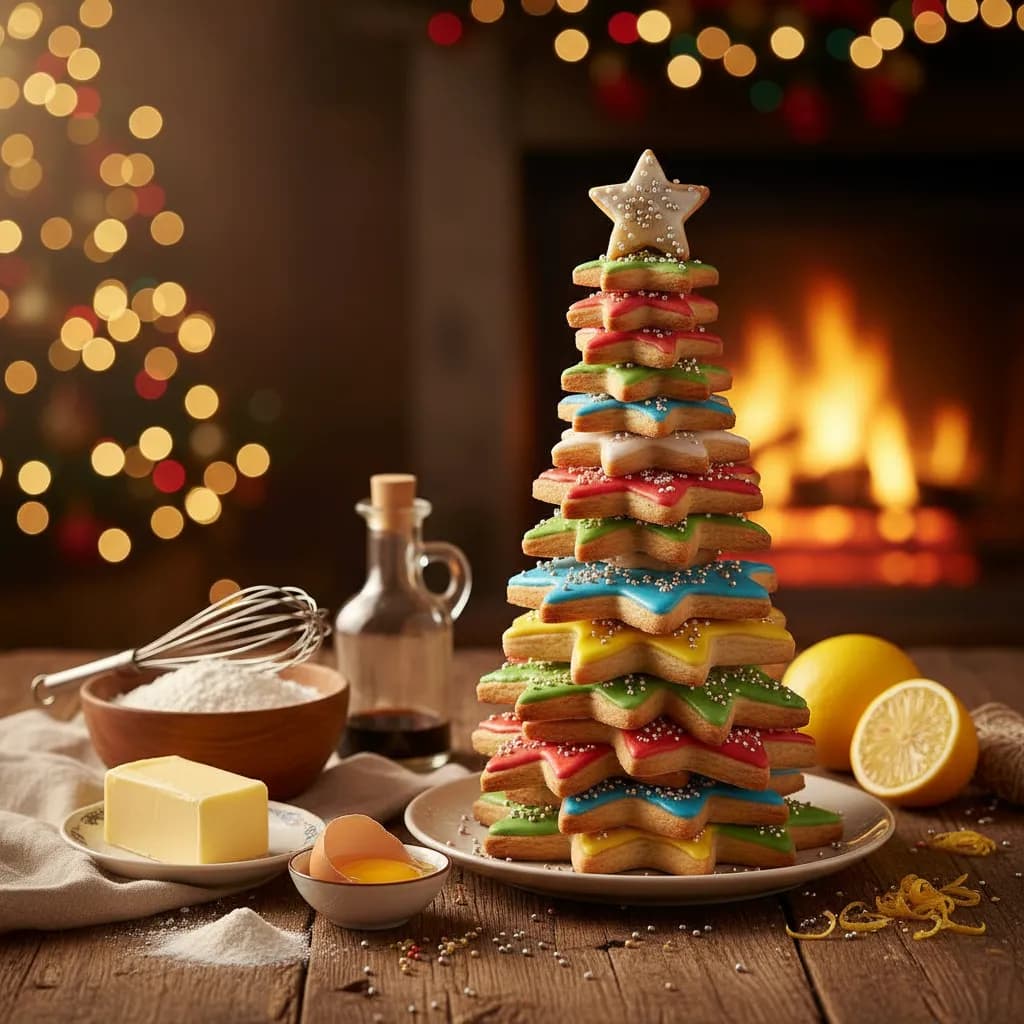 Árvore de Natal de Bolachinhas Coloridas