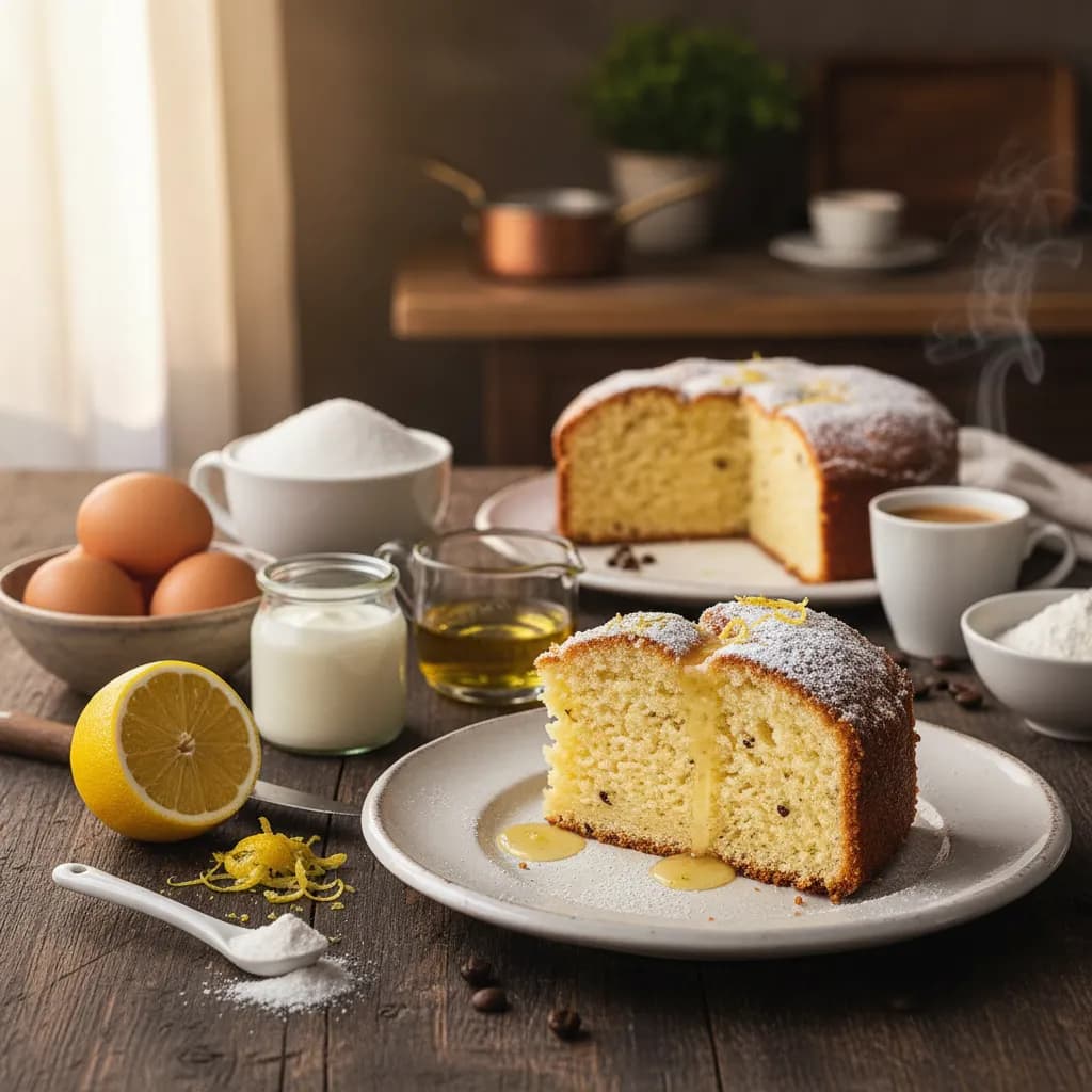 Bolo Húmido de Iogurte com Aroma a Limão