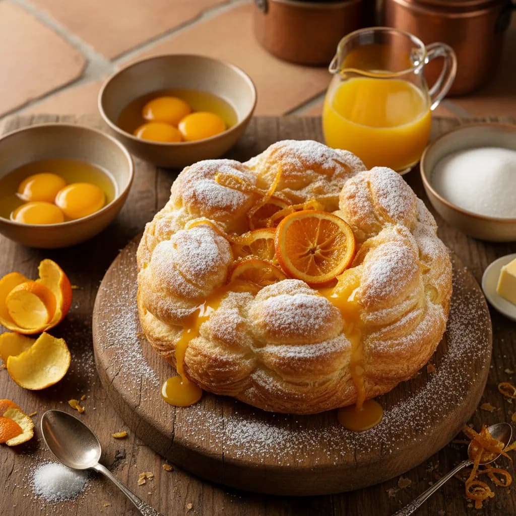 Bolo Folhado de Laranja - Uma Maravilha e Faz-se Num Instante