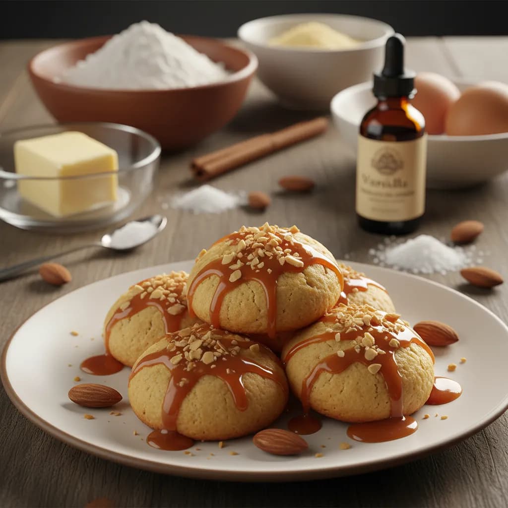 Bolinhos de Amêndoa e Caramelo