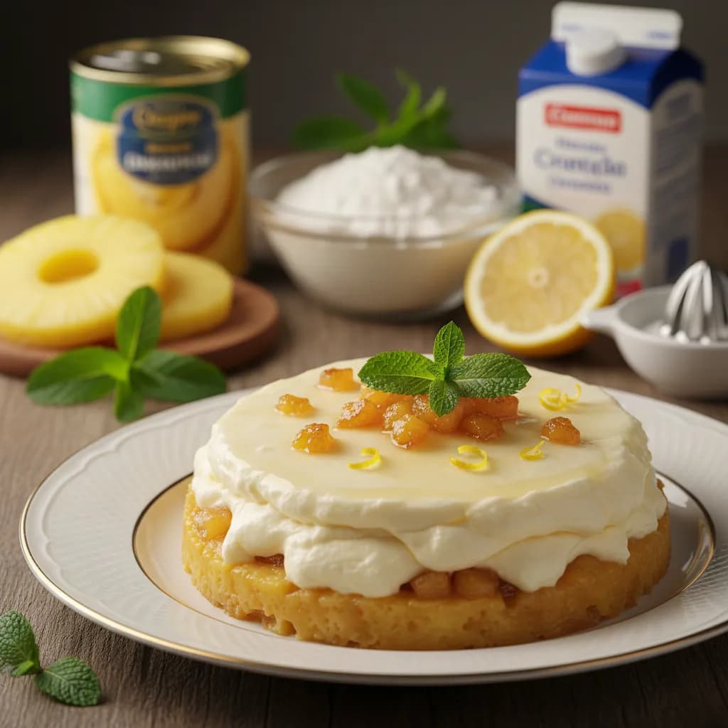 Semifrio de Ananás e Requeijão