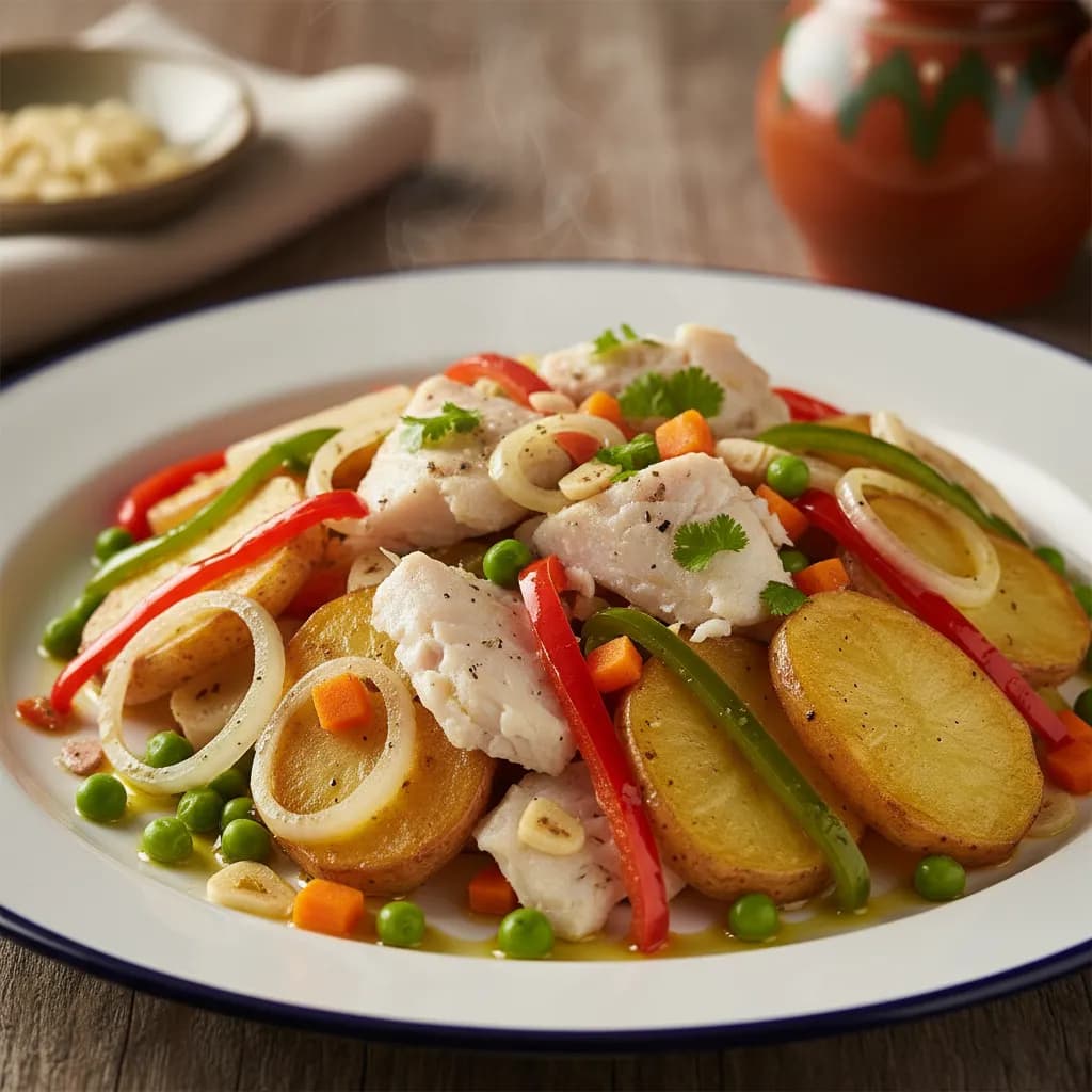Bacalhau Colorido à Portuguesa
