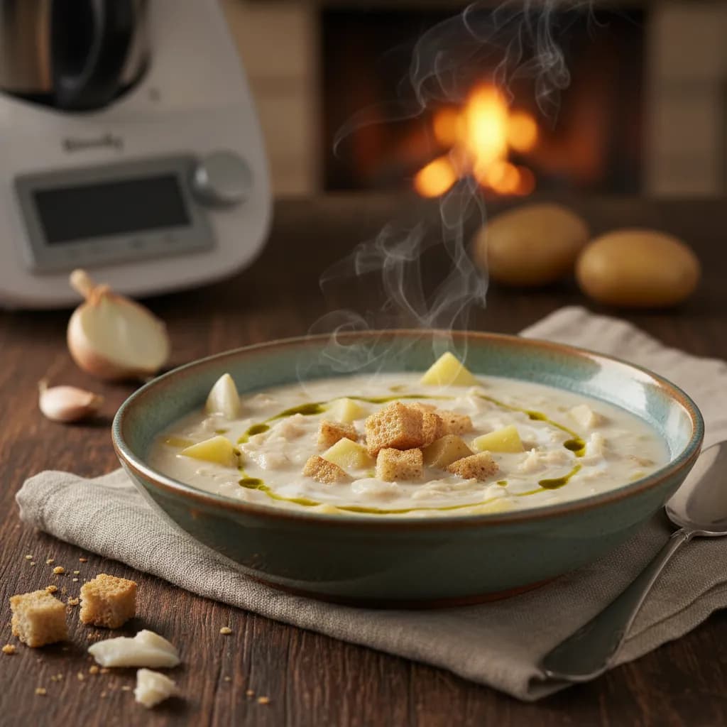 Sopa de Bacalhau à Minhota na Bimby