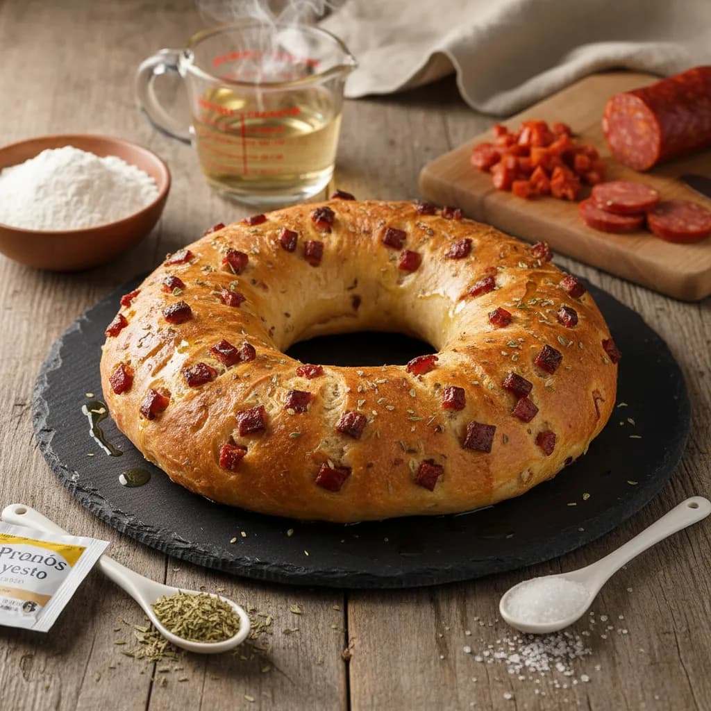 Rosca de Chouriço e Orégãos